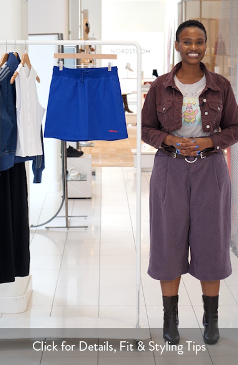 Recycled Drawstring Miniskirt, sales video thumbnail