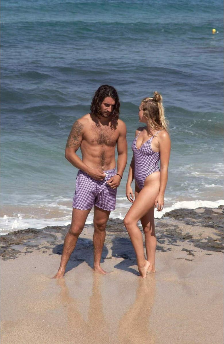 OOSC Checkmate Women's Swim Suit, Alternate, color, Multi