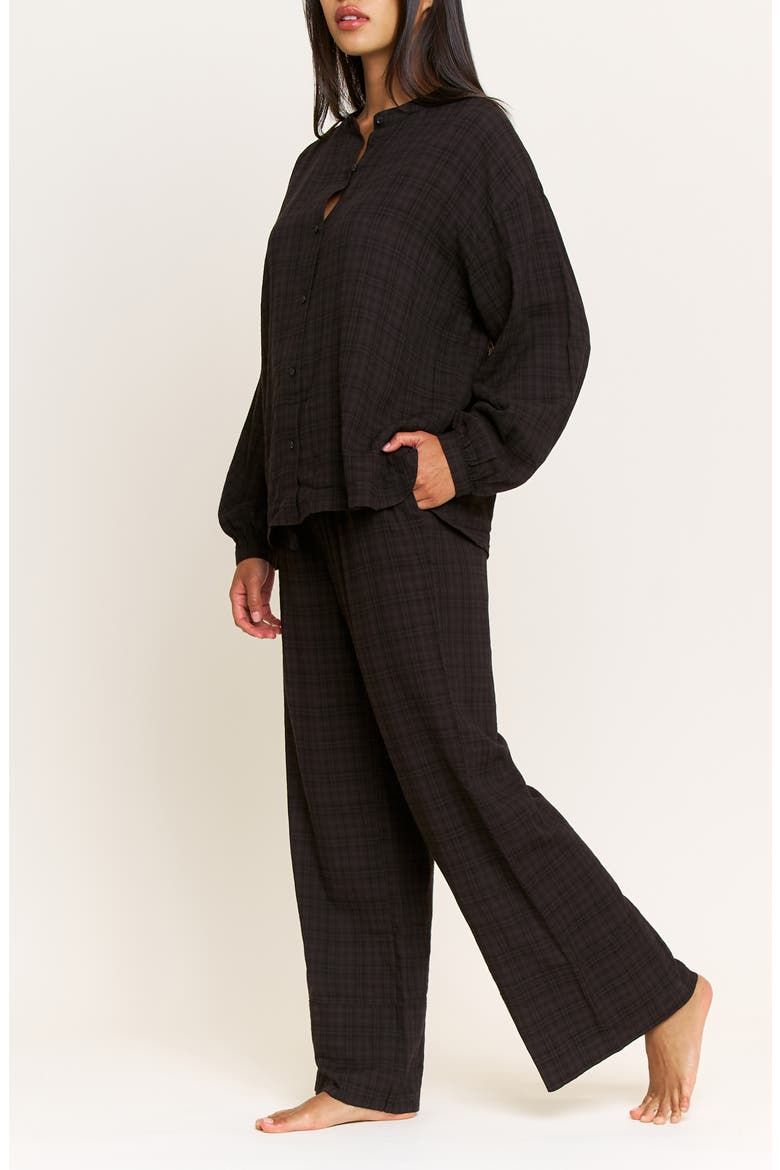 Good Life Pajamas, Alternate, color, BOULDER GREY PLAID