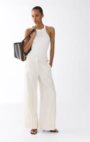 H&M Wide Tailored Trousers