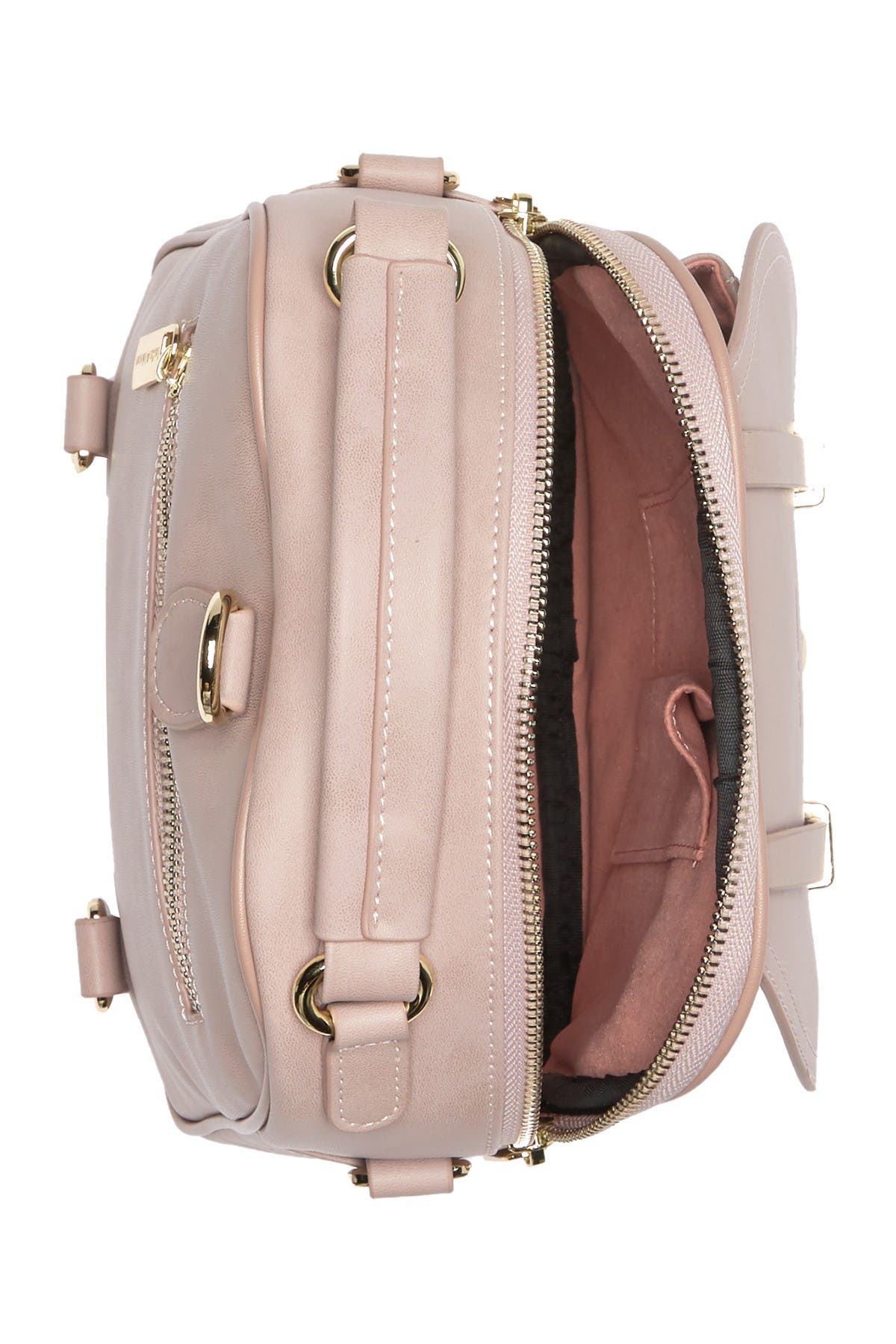 Camila Leather Backpack, Alternate, color, DUSTY PINK