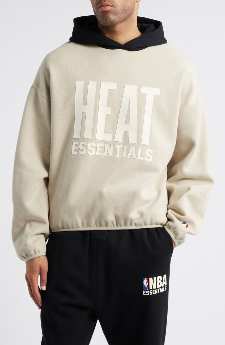 Fear of God Essentials x NBA Miami Heat Graphic Hoodie, Main, color, 