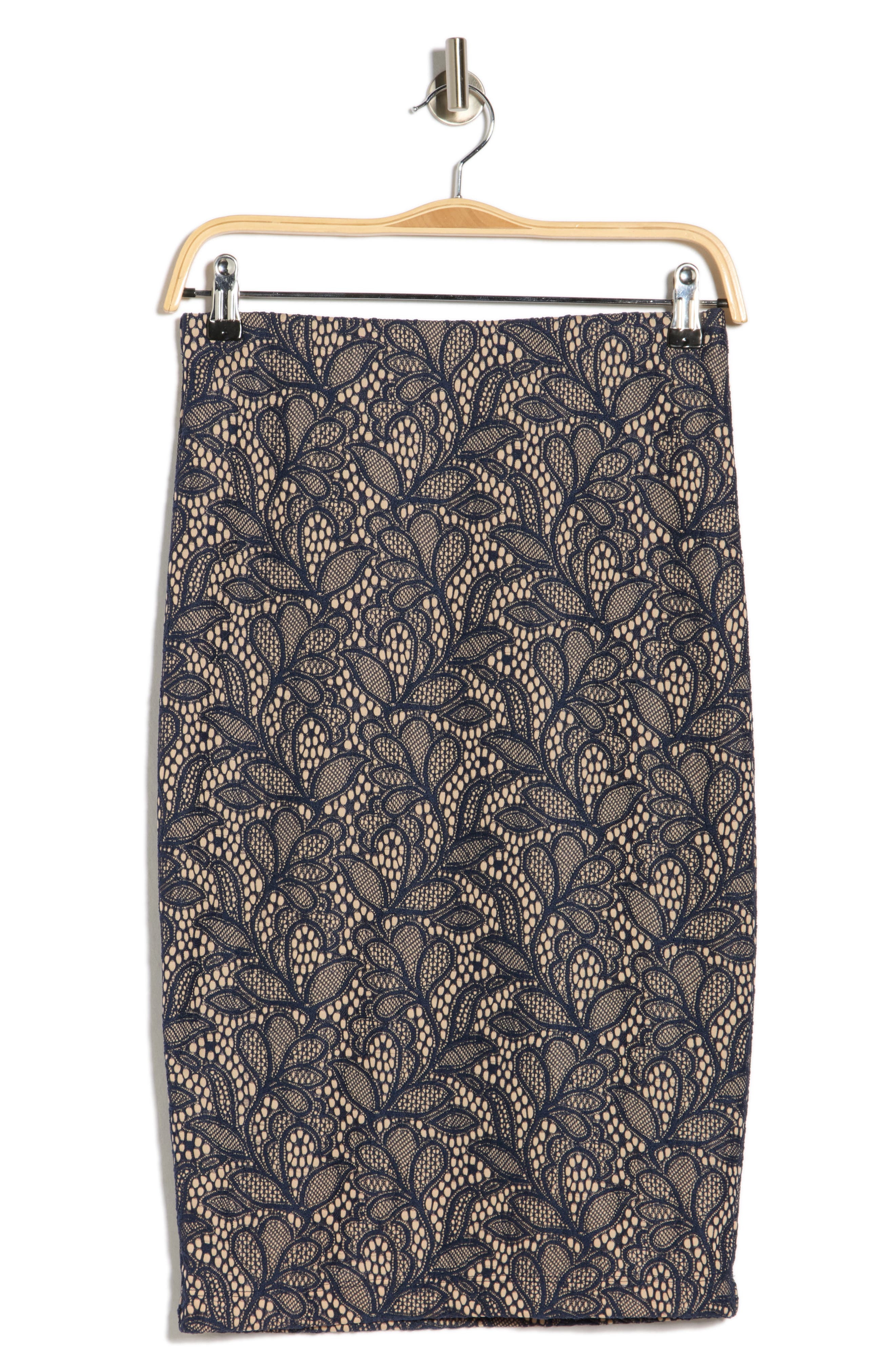 Renee C Jacquard Knit Pencil Skirt