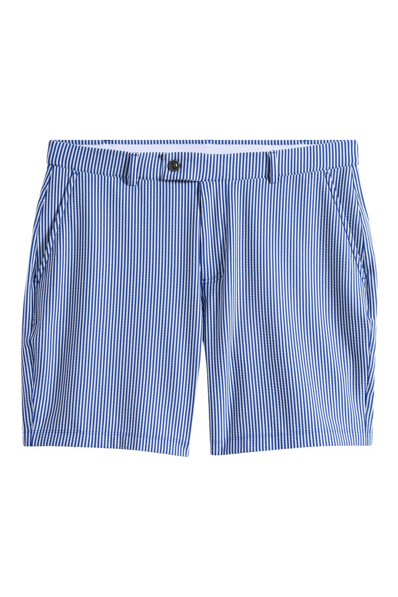 Beeker Seersucker Shorts, Alternate, color, HARBOR BLUE