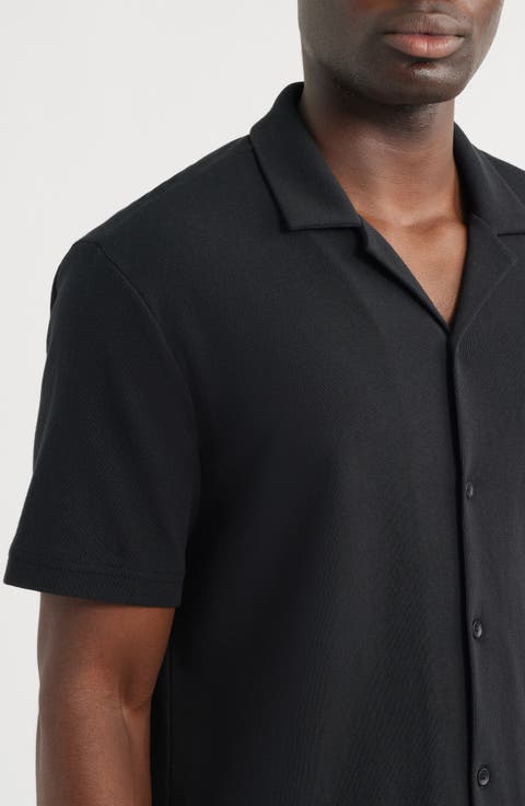 Seaport Knit Cotton Camp Shirt