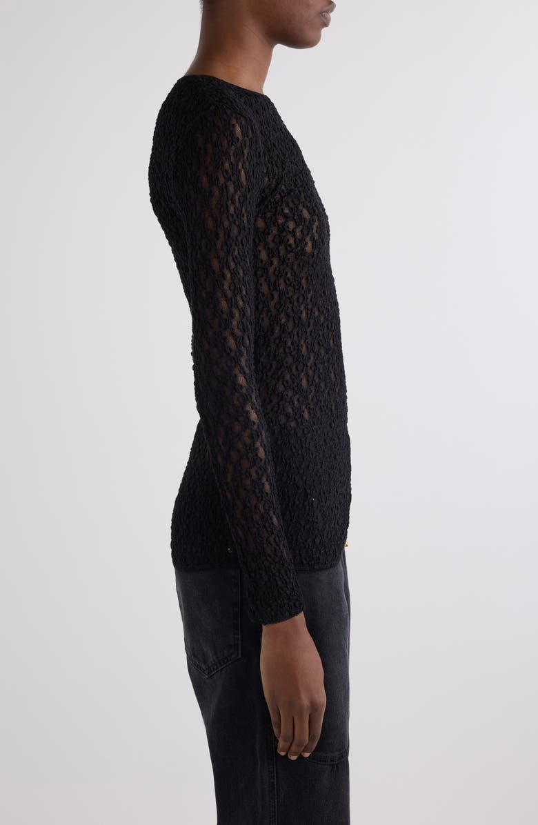Isabel Marant Gaelle Stretch Lace Top, Alternate, color,