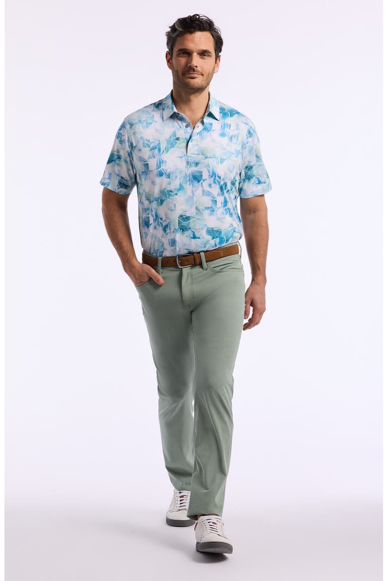 Addis Knit Polo, Alternate, color, LIGHT BLUE