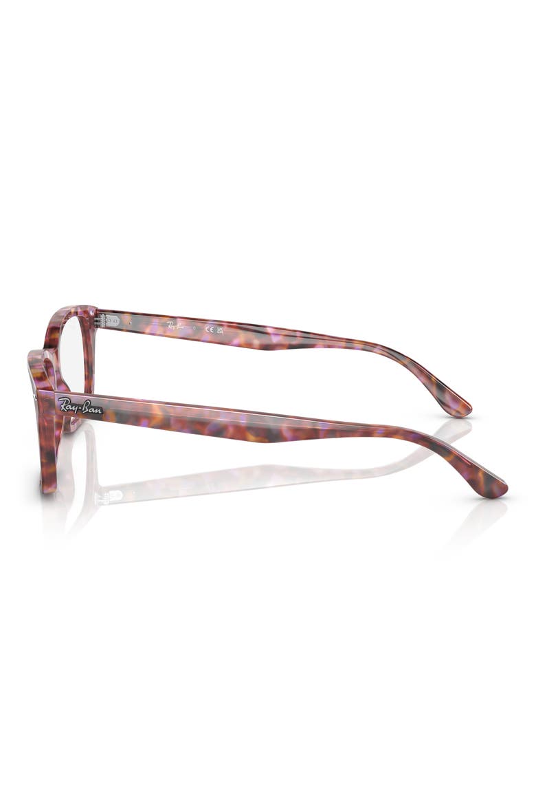 0RX5428F 55mm Square Optical Glasses, Alternate, color, HAVANA