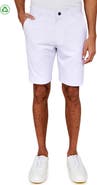 CONSTRUCT Regular Fit Solid Recycled Performance Flat Front Golf Shorts
