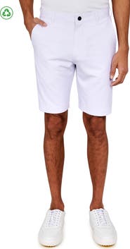 CONSTRUCT Regular Fit Solid Recycled Performance Flat Front Golf Shorts
