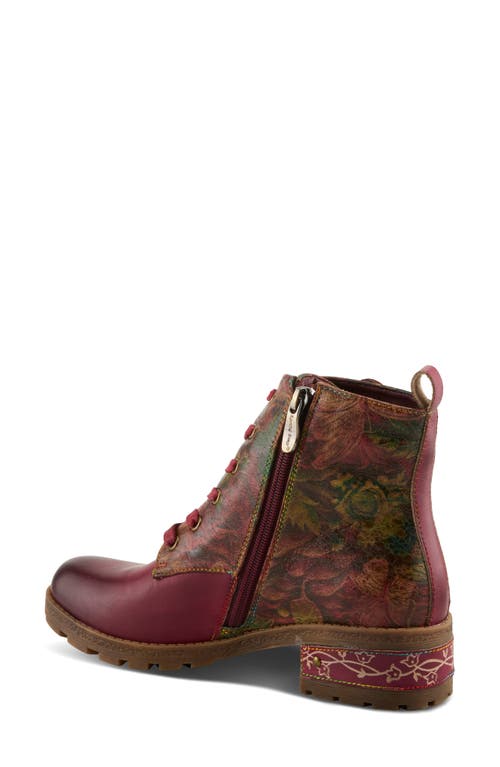 L'artiste By Spring Step Martinela Combat Boot In Multi