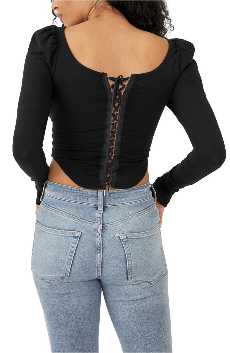 Free People Willow Corset Crop Top, Alternate, color,