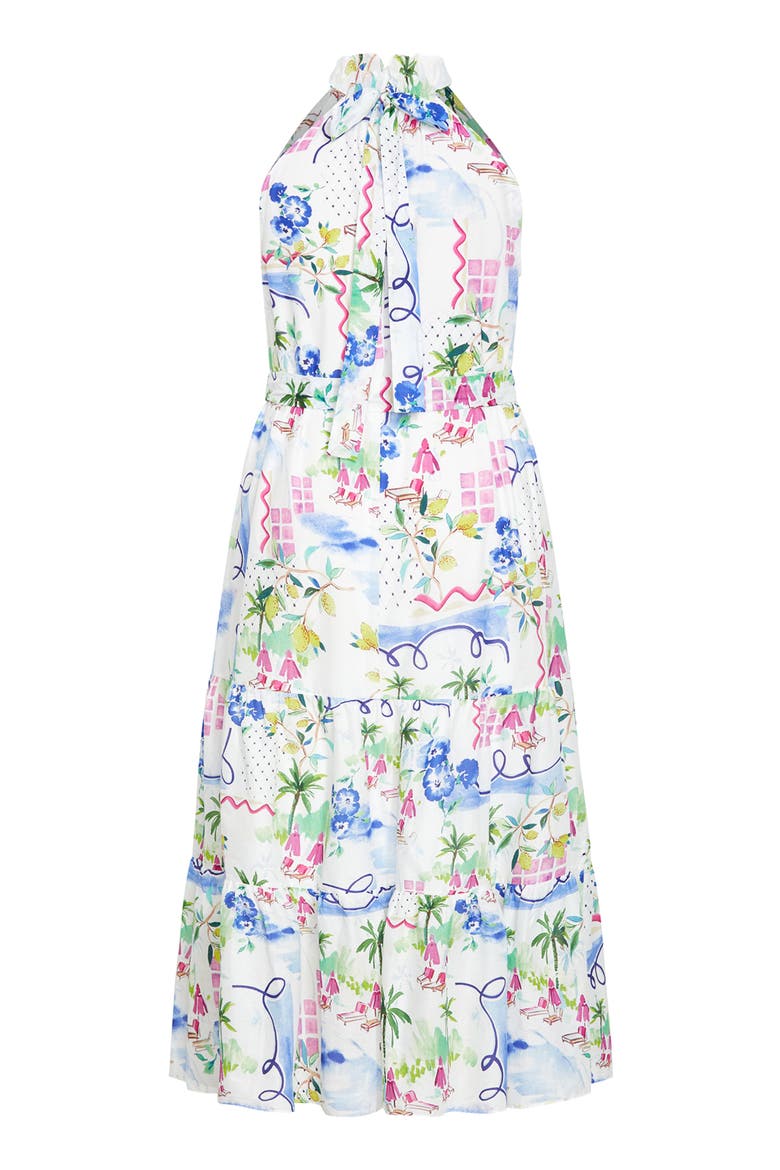 Island Breeze Maxi Halter Dress, Alternate, color, ISLAND BREEZE