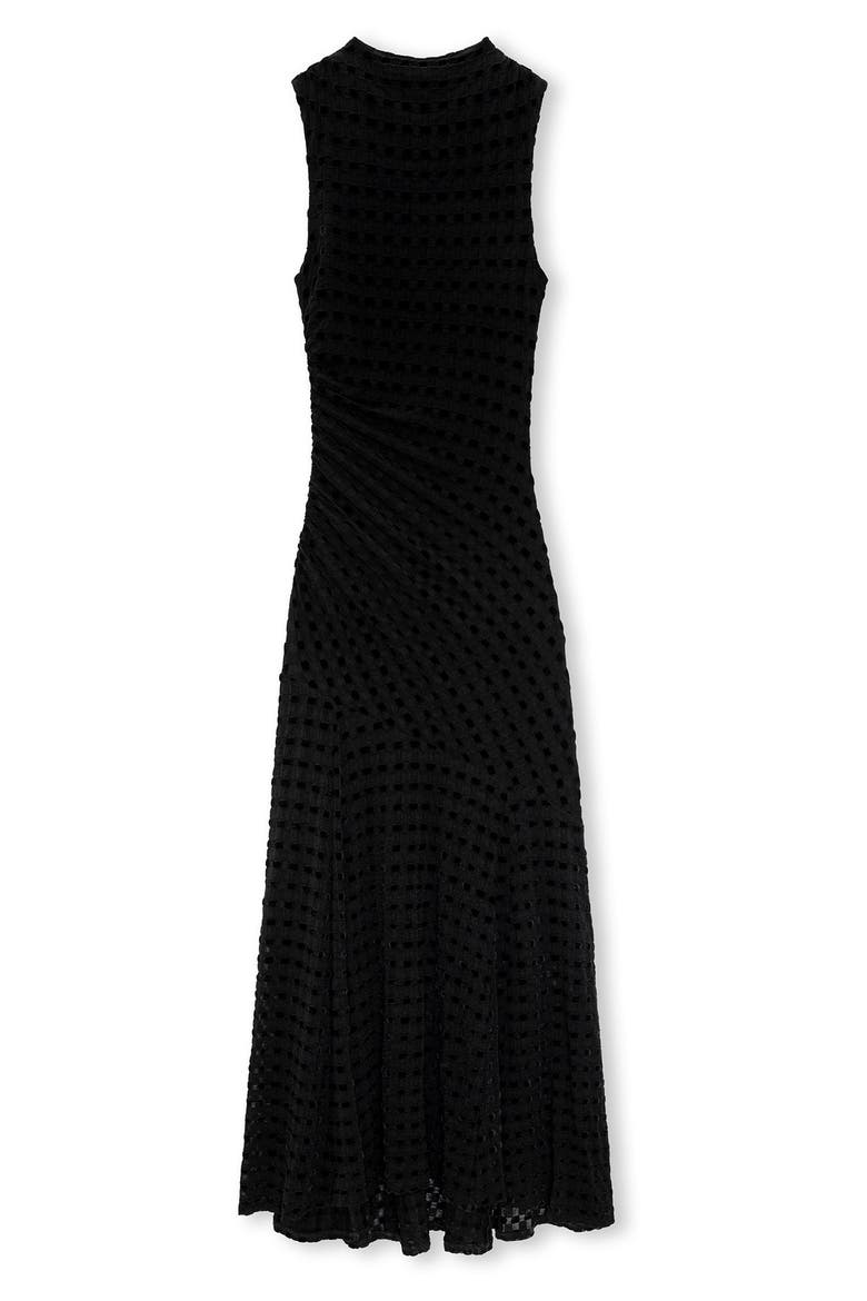 Cosmos Sleeveless Burnout Maxi Dress, Alternate, color, BLACK CHECKERBOARD
