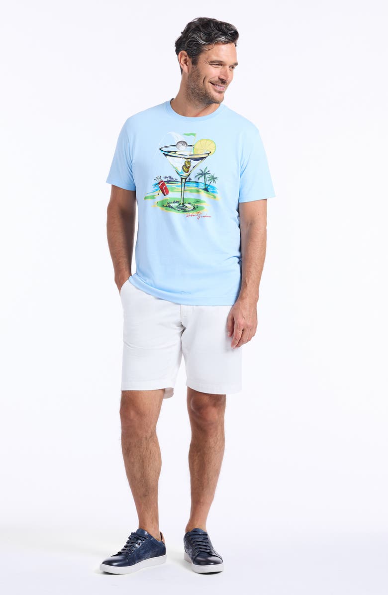 Robert Graham Hole In Fun Graphic T-Shirt, Alternate, color, Light Blue