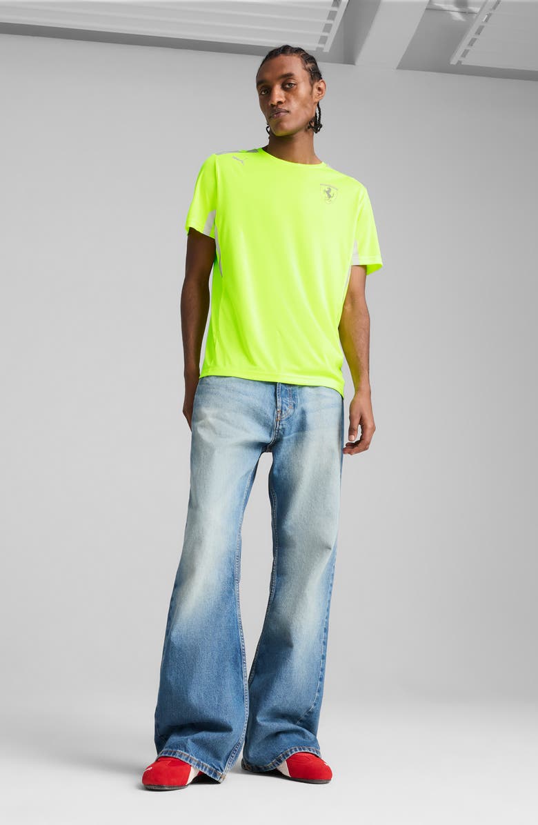 PUMA x Scuderia Ferrari HP Team Set Up T-Shirt, Alternate, color, Yellow Alert