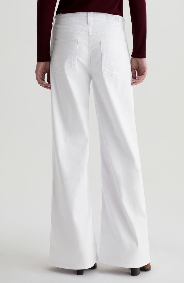 AG Saige Wide Leg Jeans, Alternate, color, Gallery White