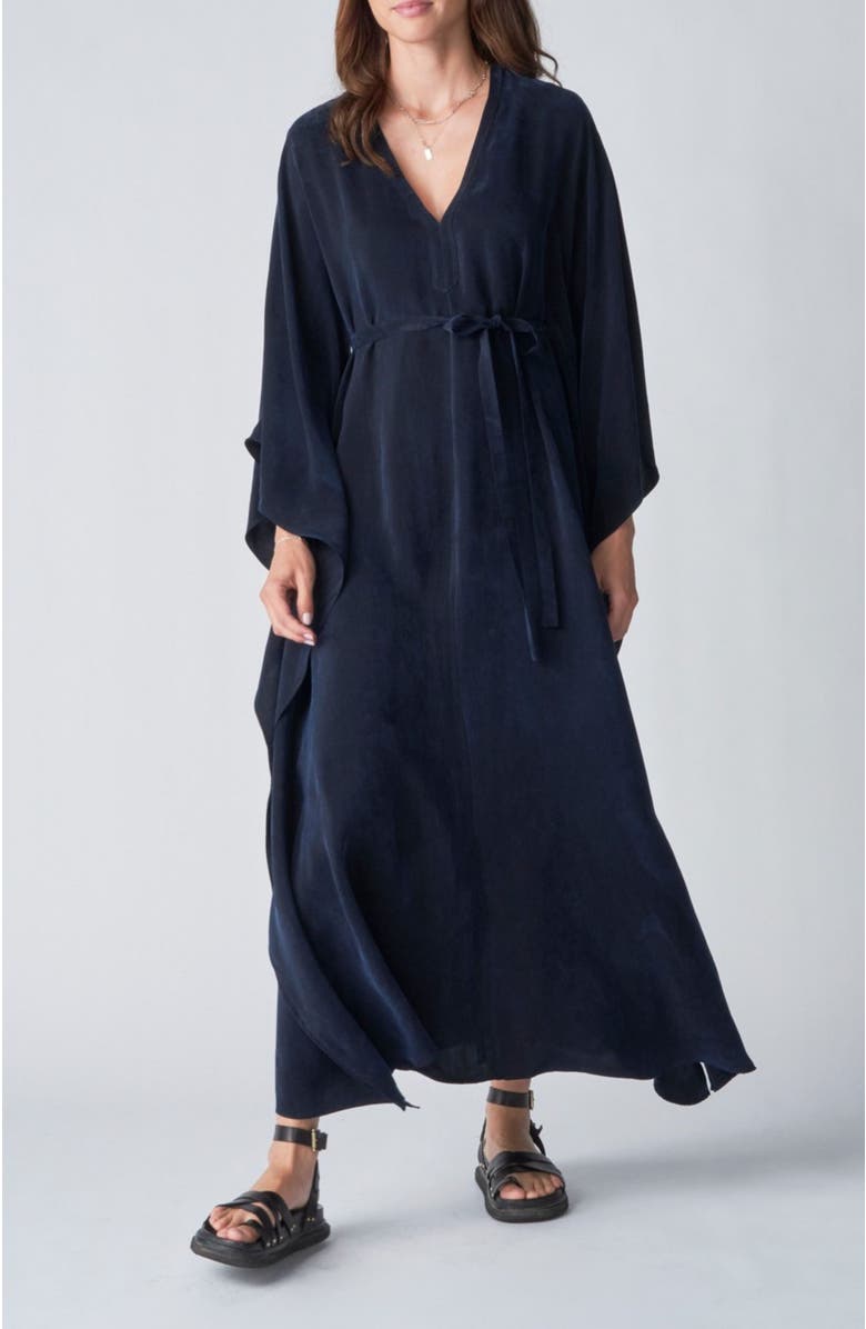 ocean+main Belted Caftan, Main, color, Navy
