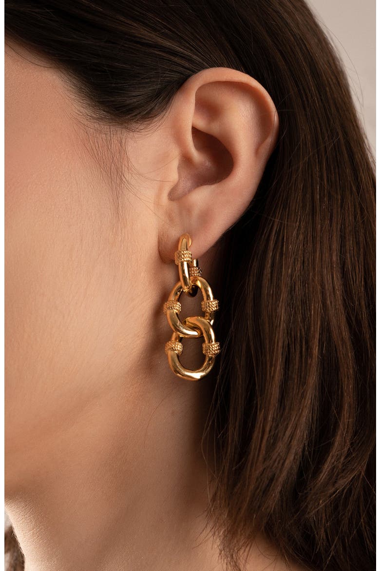 Bohemian Paradise Earrings, Alternate, color, 18K Gold