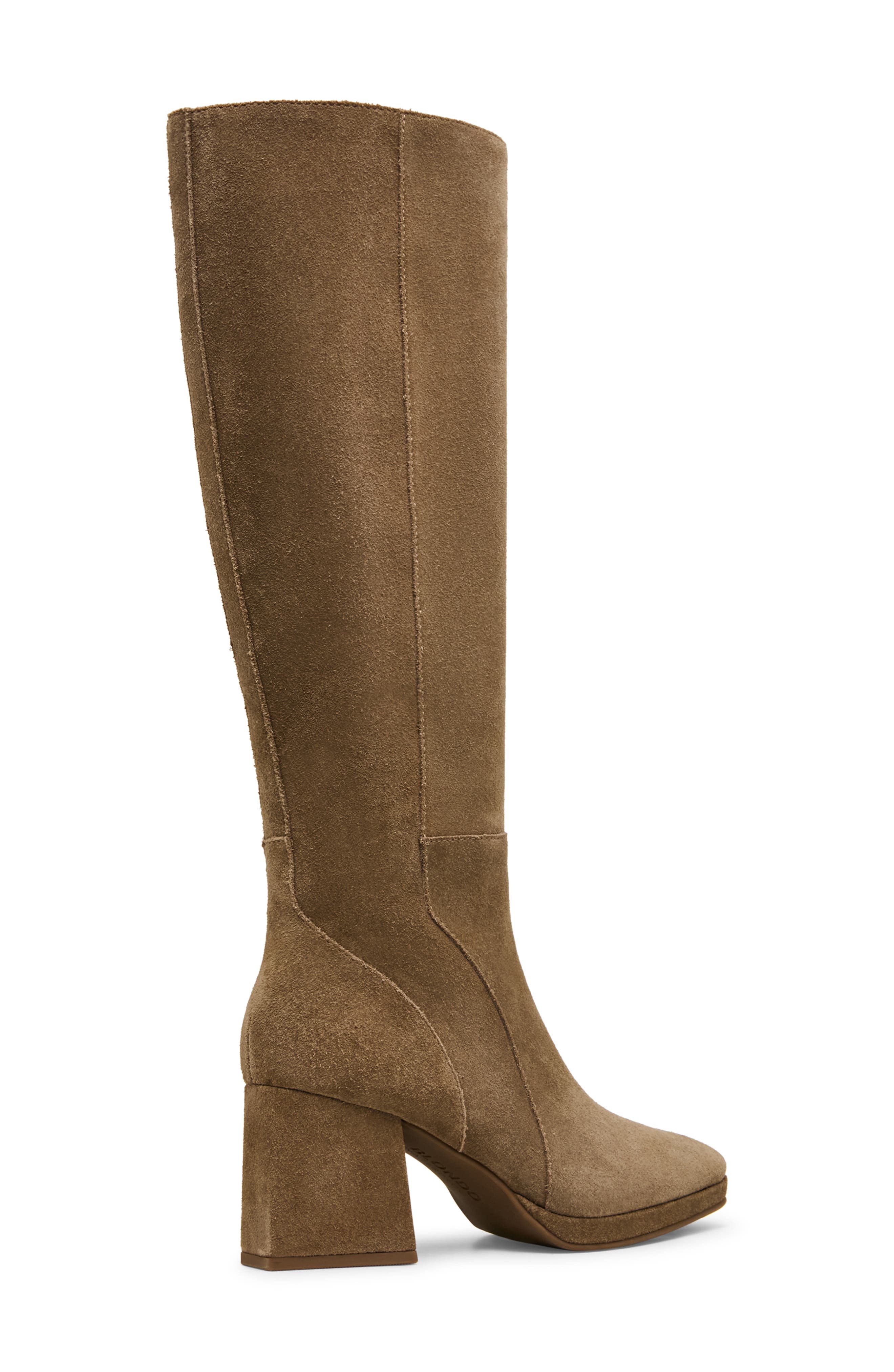 Sofie Waterproof Knee High Platform Boot, Alternate, color, TAUPE SUEDE