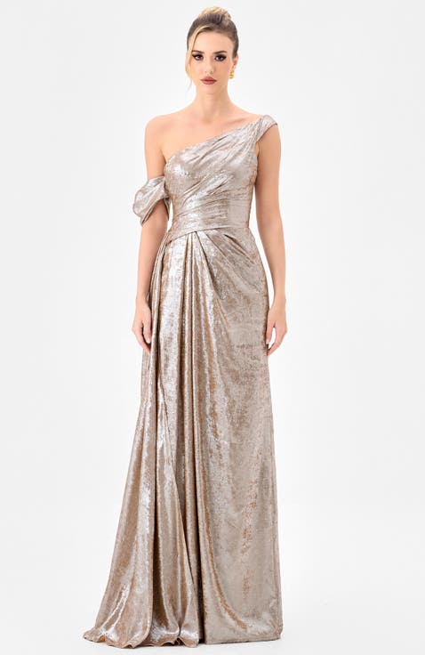 Ginnie Draped Sash Gown