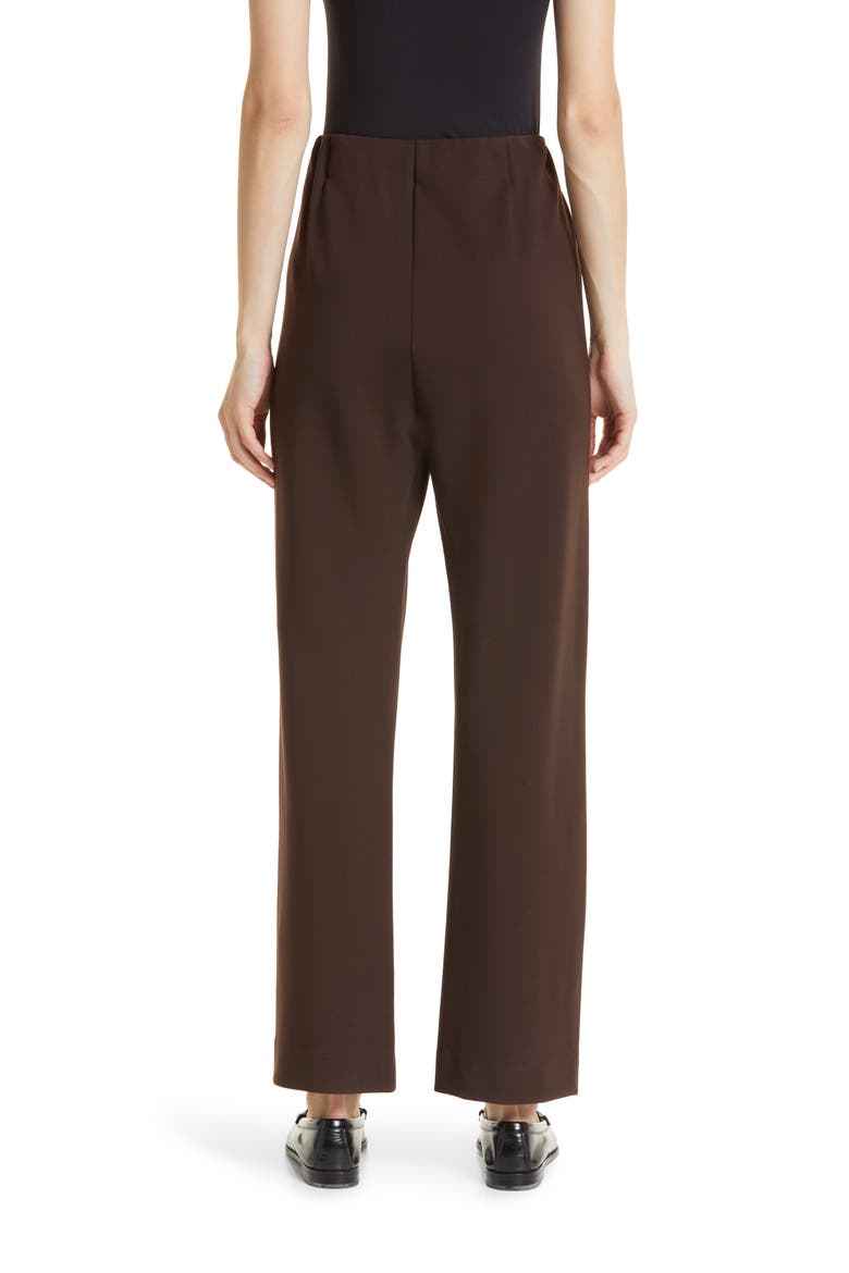 Paige Straight Leg Trousers, Alternate, color, COFFEE BEAN