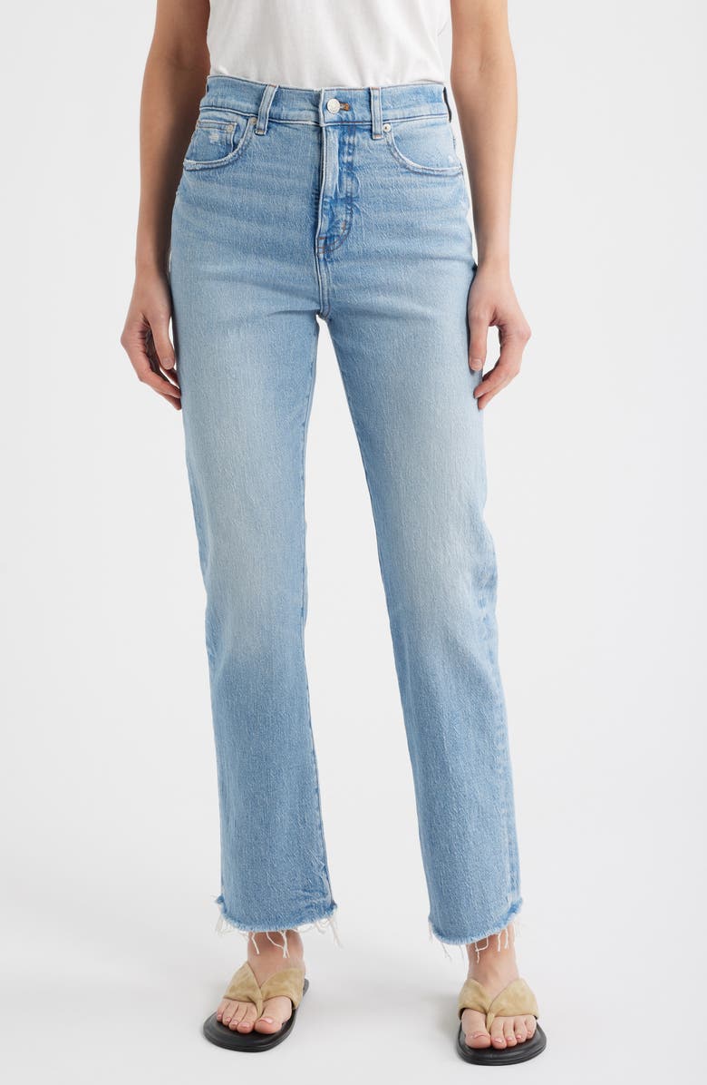 Madewell The '90s Straight Jeans, Main, color, Hallstead Wash