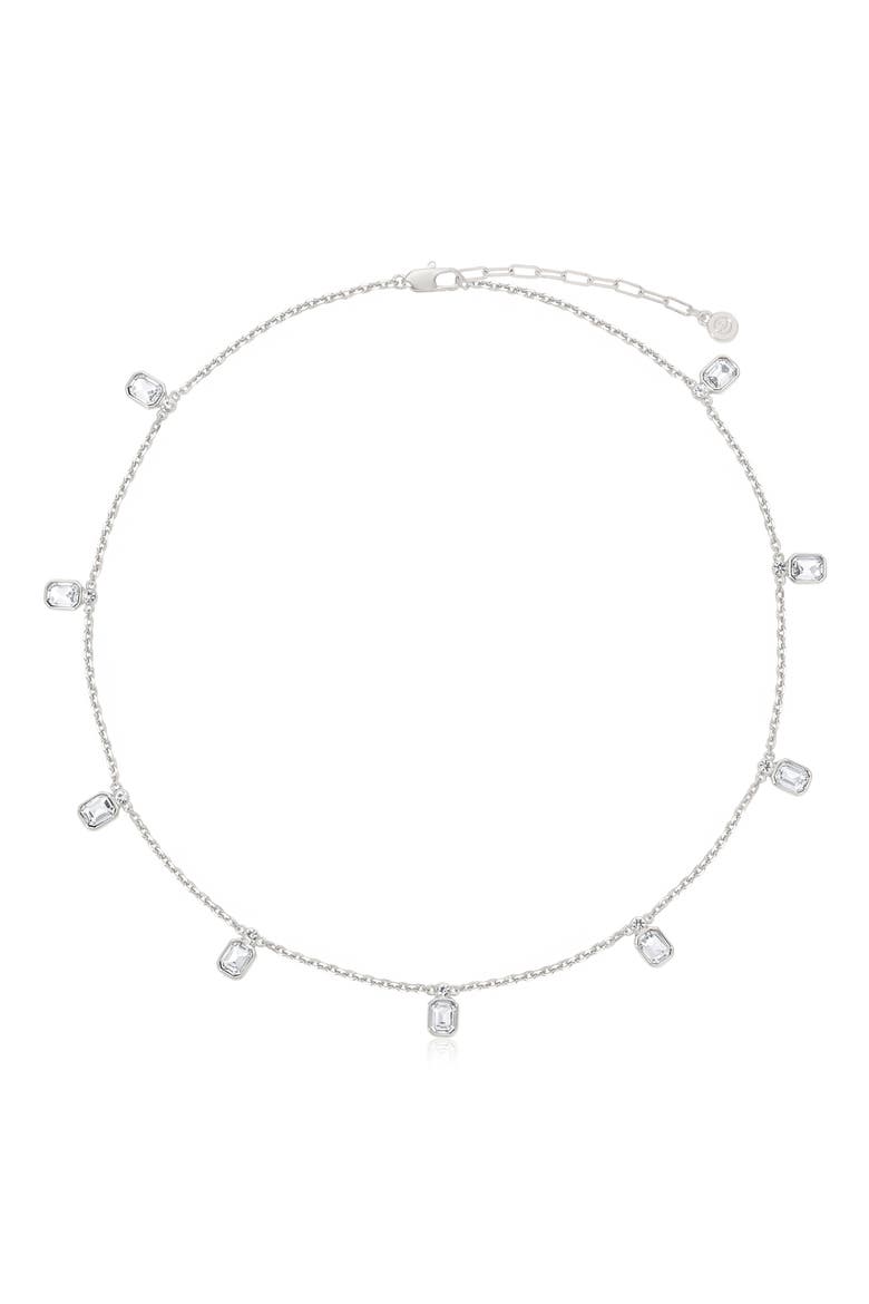 Deco Charm Necklace, Main, color, SILVER