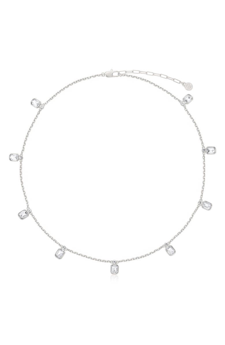 Ettika Deco Charm Necklace, Main, color, Silver