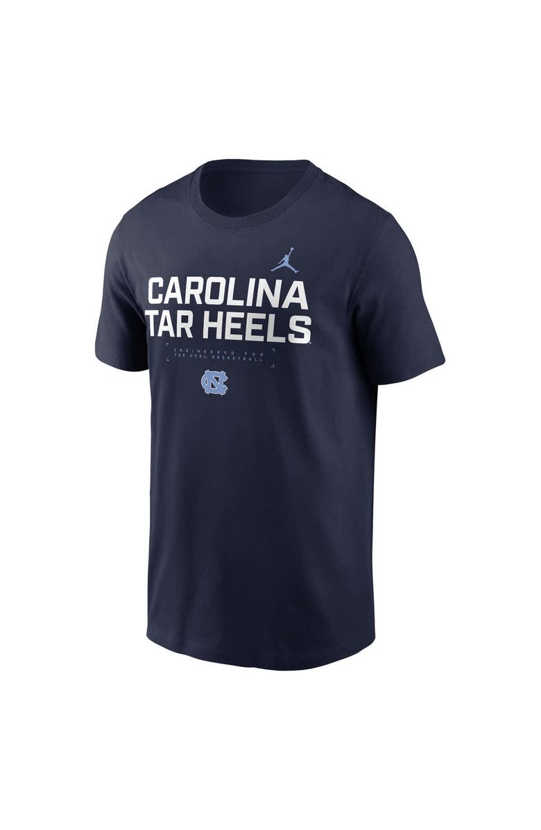 Jordan Brand Men's Jordan Brand Navy North Carolina Tar Heels 2025 Courtside Basketball Performance T-Shirt, Alternate, color, Navy