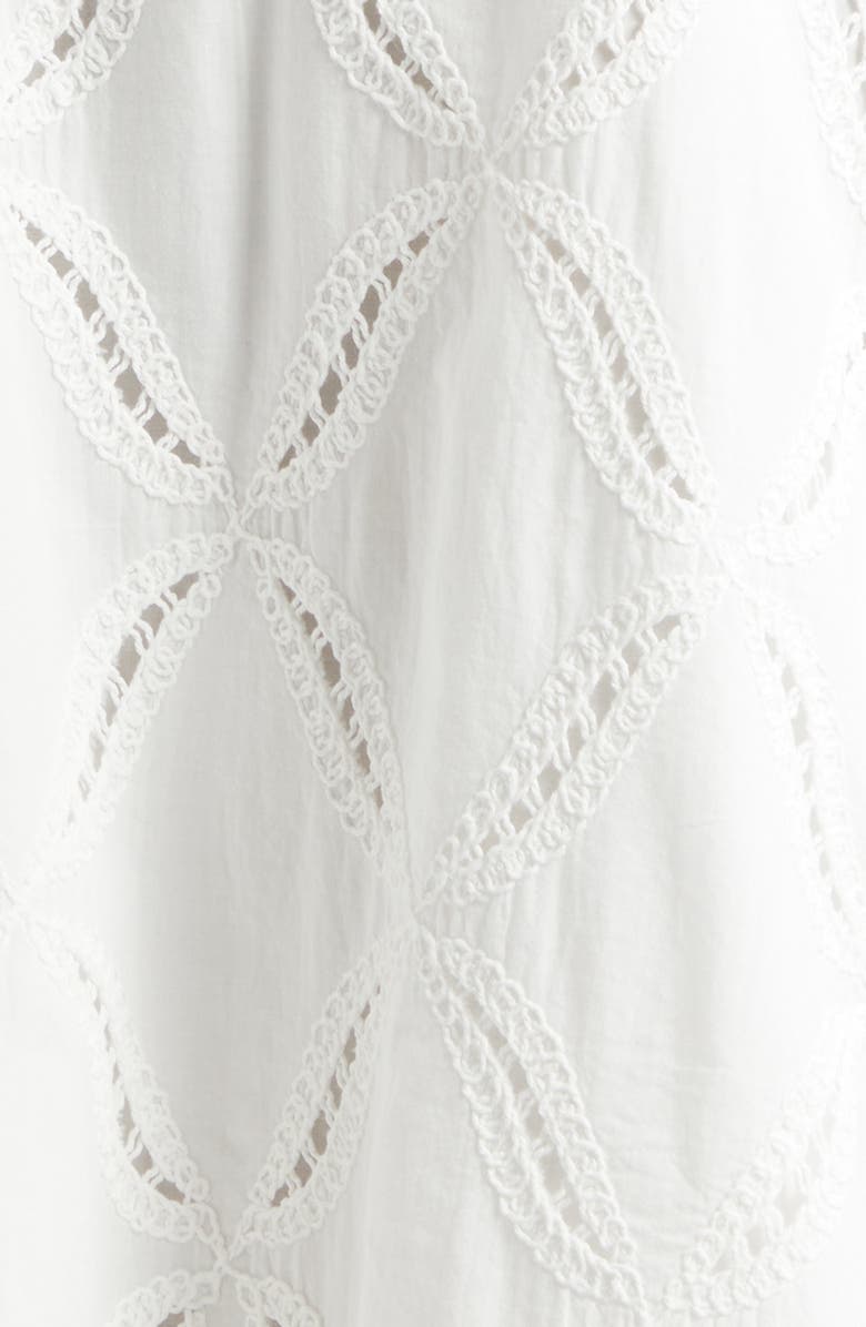Derek Lam 10 Crosby Alina Ladder Stitch Sleeveless A-Line Dress, Alternate, color, 