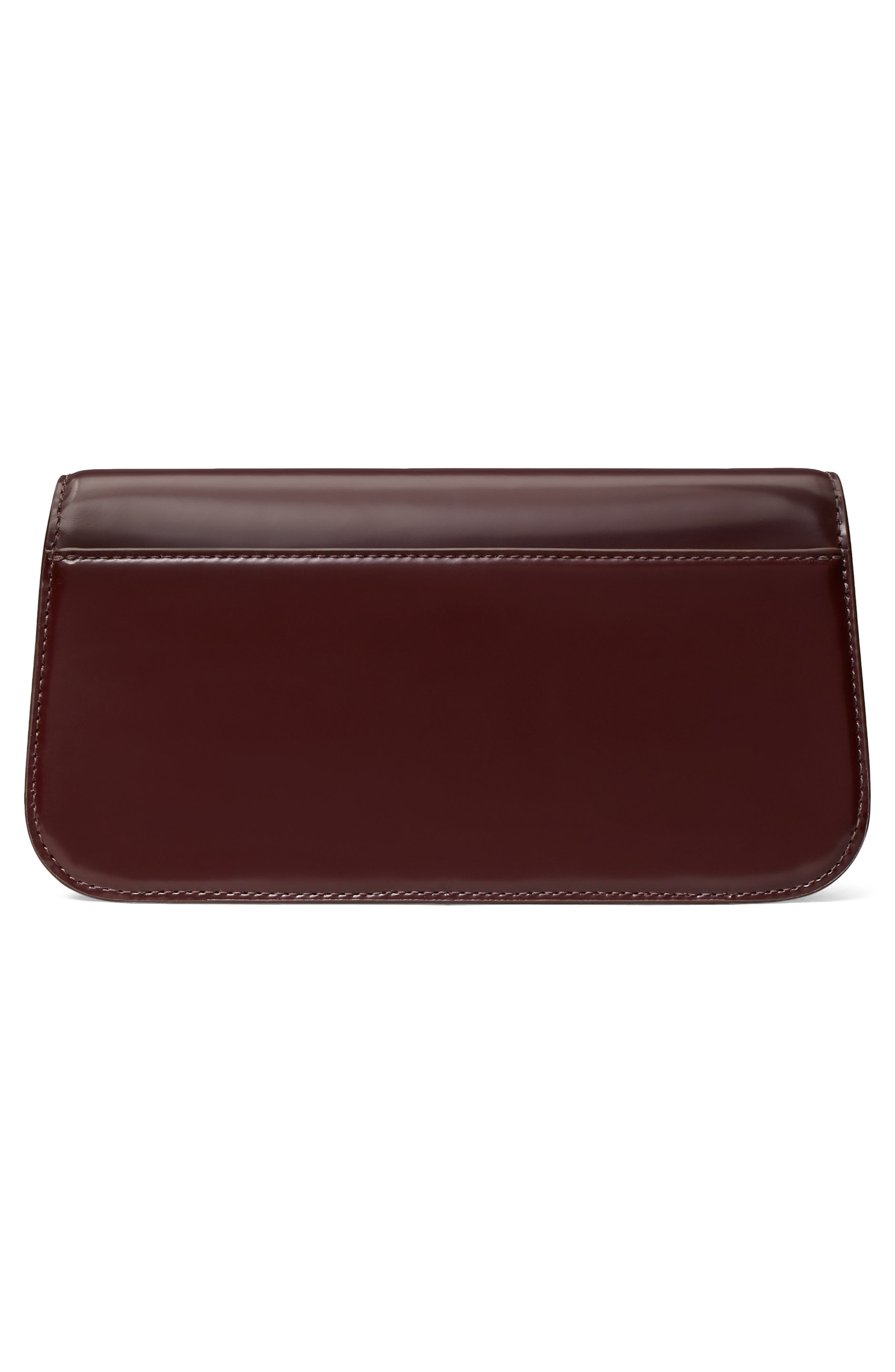 Tory Burch Robinson Spazzolato Leather Shoulder Bag, Alternate, color, Tempranillo