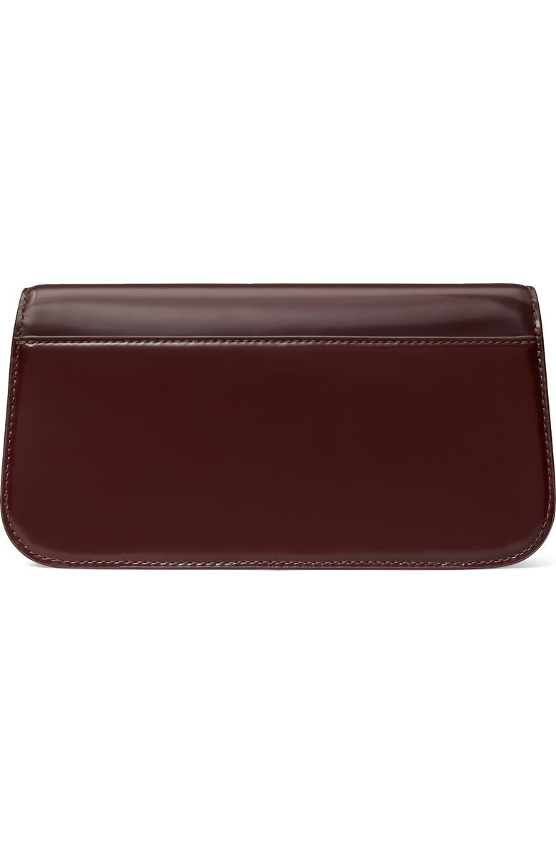 Tory Burch Robinson Spazzolato Leather Shoulder Bag, Alternate, color, Tempranillo