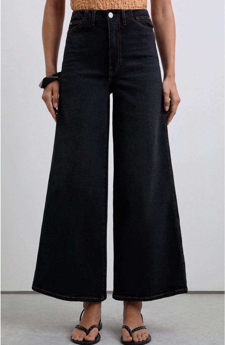 Scalpers Culotte Denim, Main, color, Black