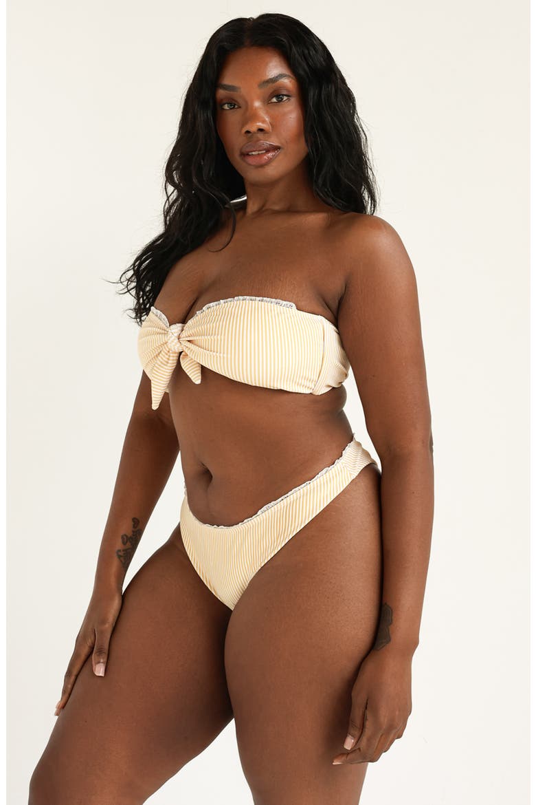 Everly Super Cheeky Bikini Bottom, Alternate, color, Tuscany