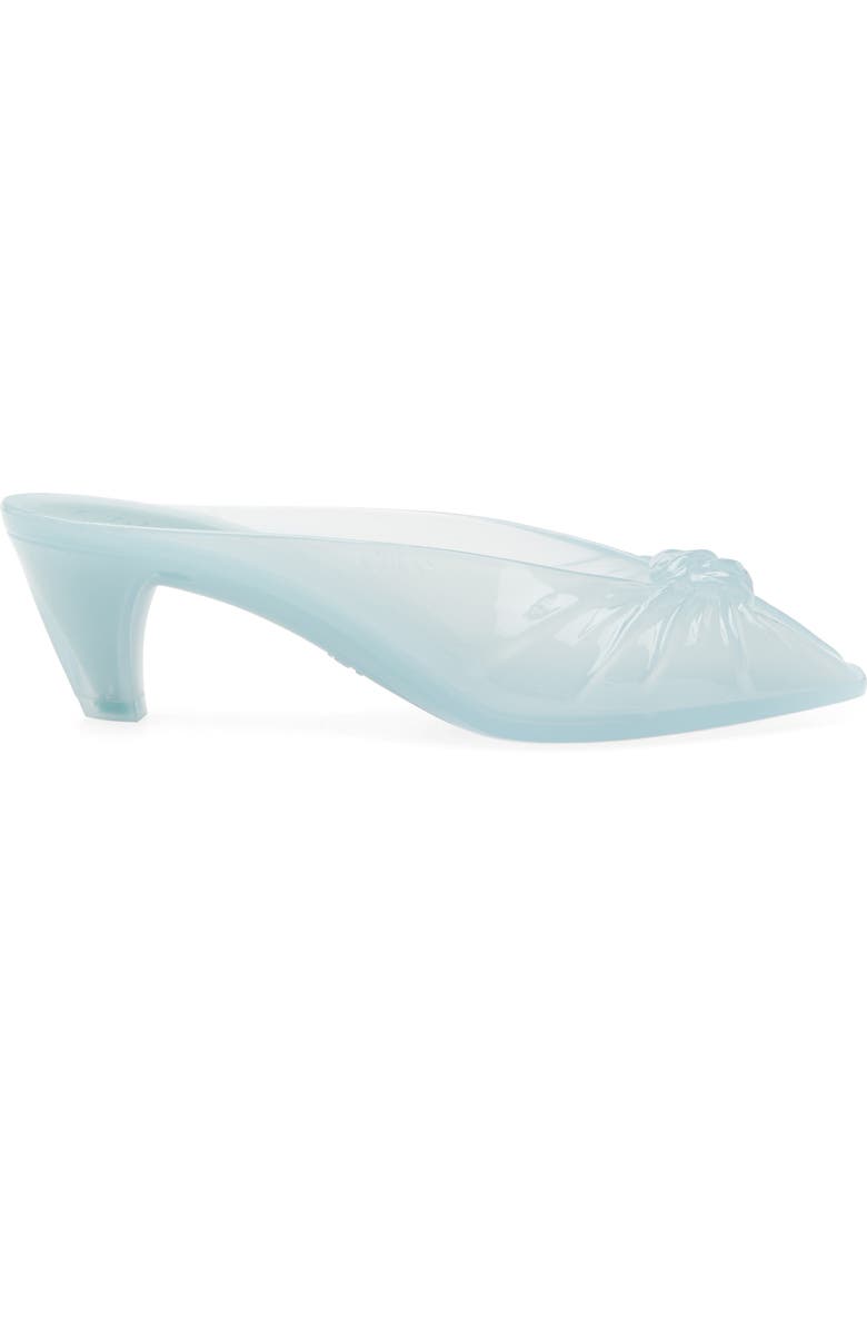 Chloé Jelly Peep Toe Kitten Heel Mule, Alternate, color, Spearmint