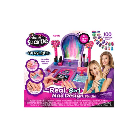 Shimmer N Sparkle Lights 8 In 1 Nail Design Studio
