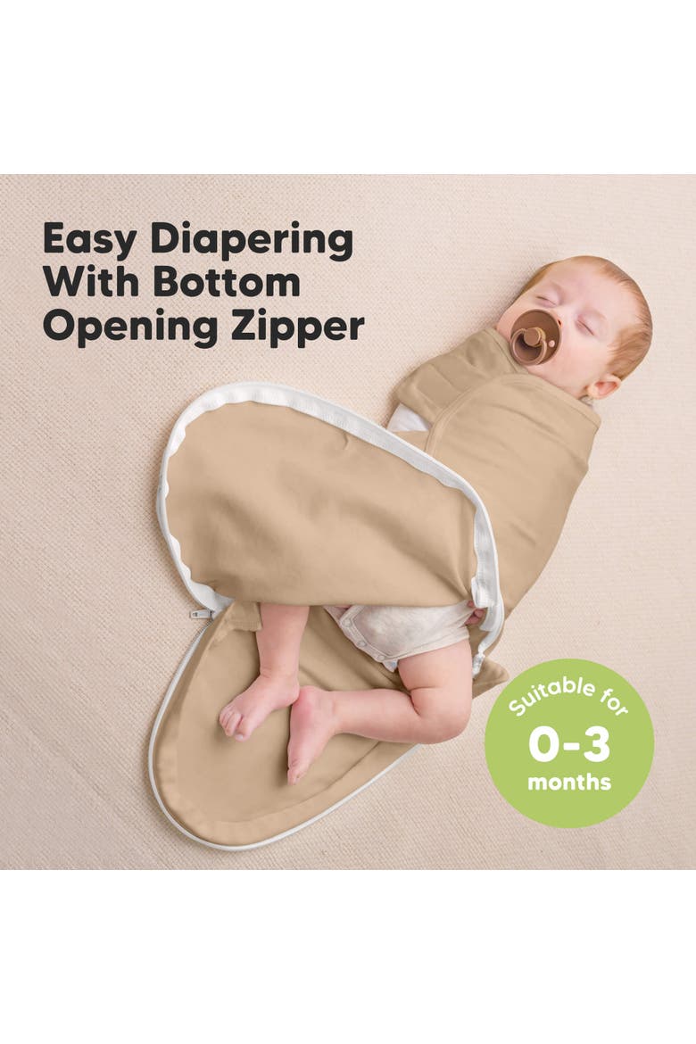 3-Pack Soothe Zippy Swaddle Wrap, Alternate, color, Ecru