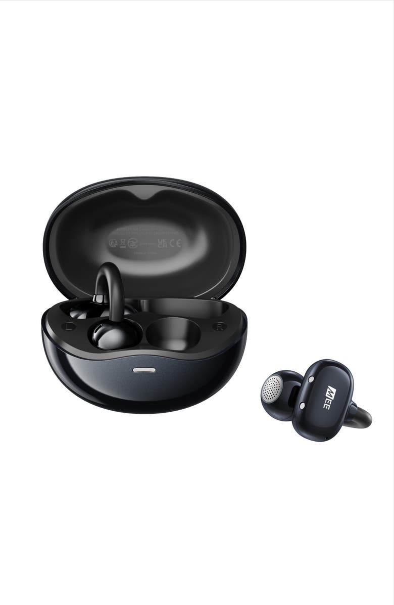 MEE audio Pebbles Air Open Ear Truly Wireless Earbuds, Alternate, color, Onyx