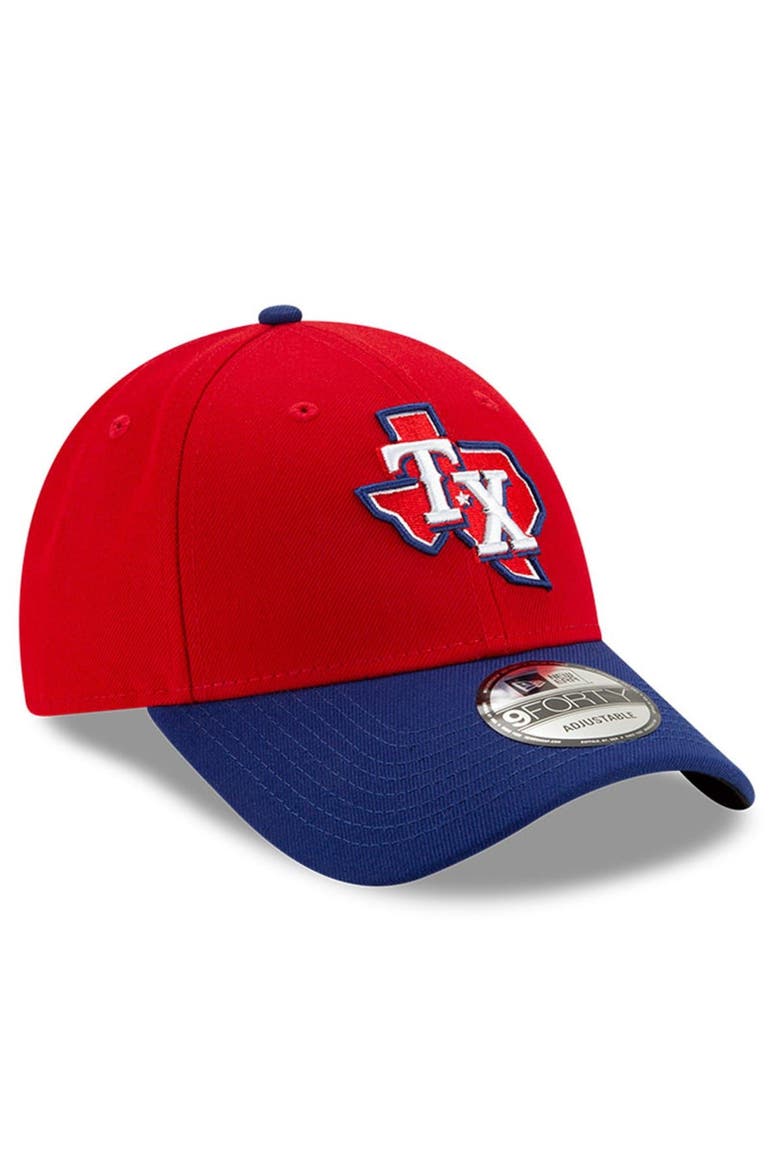 Men's New Era Red Texas Rangers Alternate 3 The League 9FORTY Adjustable Hat, Alternate, color, Red