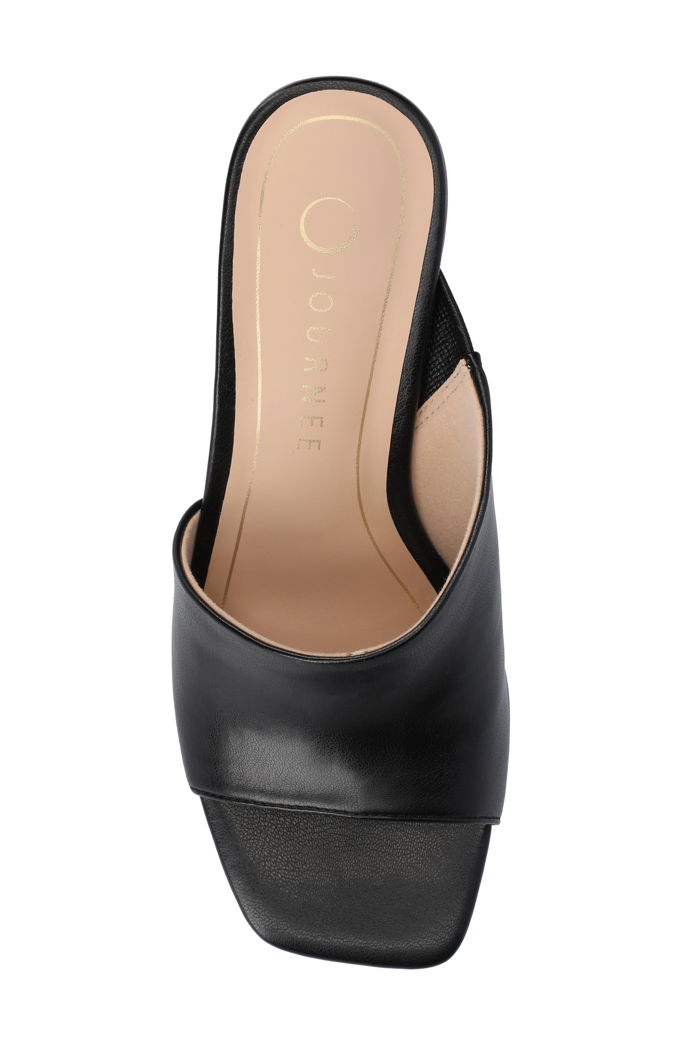 Journee Collection Clementine Wedge d'Orsay Sandal, Alternate, color, Black