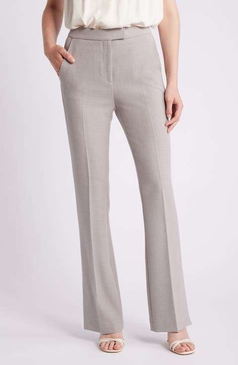 Tubeka Side Slit Straight Leg Pants