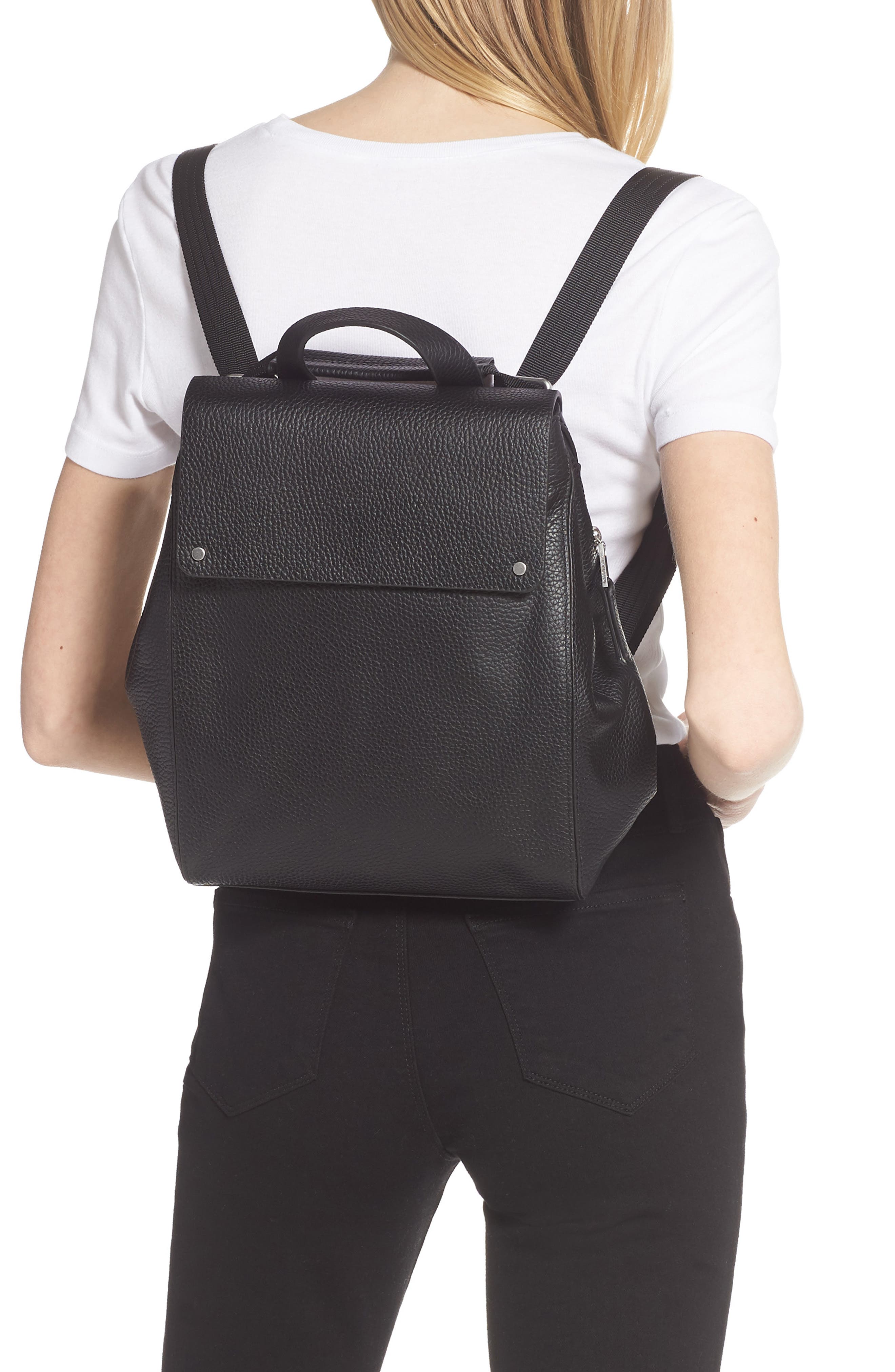 Treasure & Bond Amari Pebbled Leather Backpack, Alternate, color, 