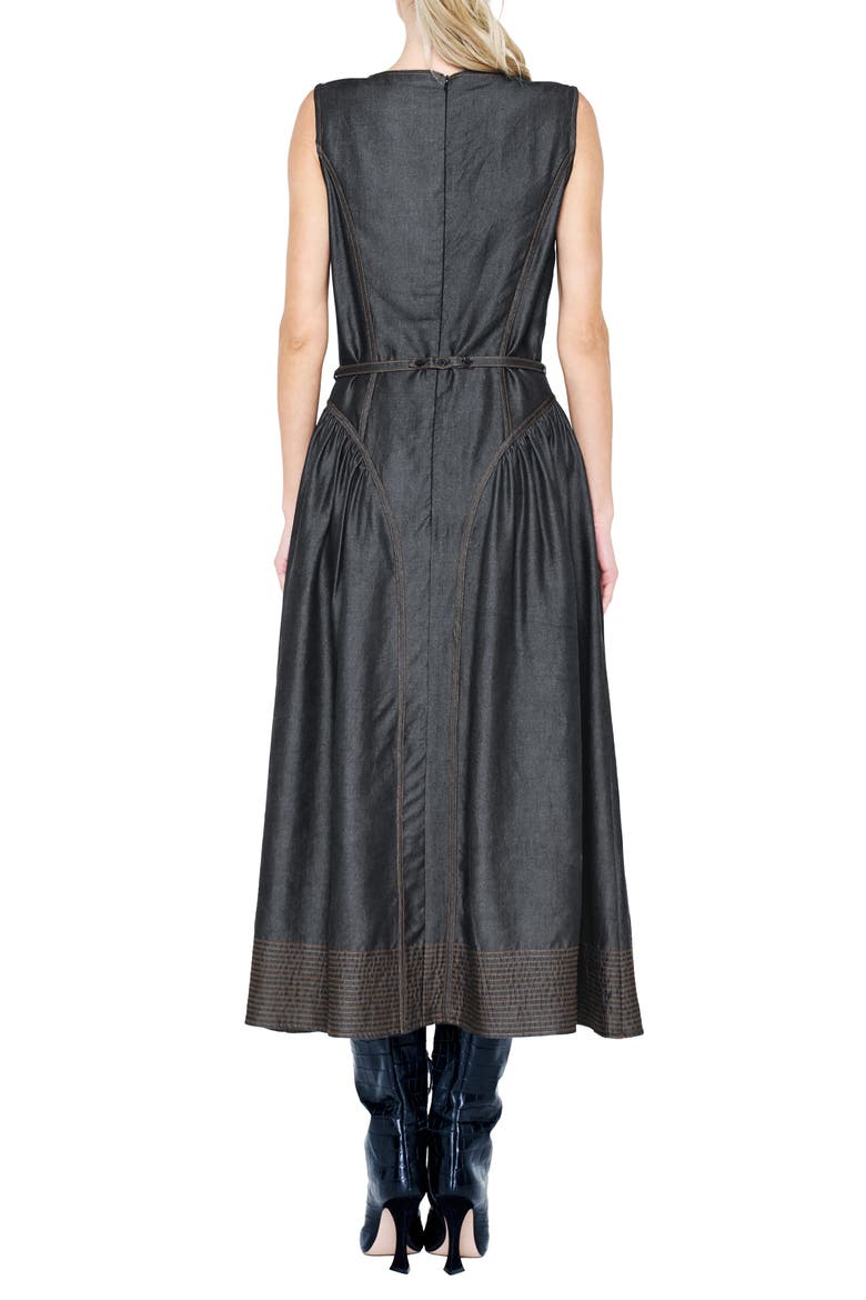 Bruni Sleeveless Fit & Flare Dress, Alternate, color, BLACK