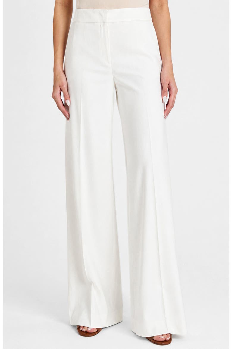 Gigi Wide Leg Pant in Cotton Stretch, Main, color, Ivory