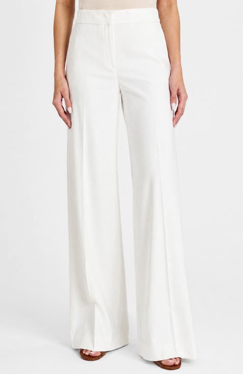 Gigi Wide Leg Pant in Cotton Stretch