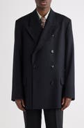 Dries Van Noten Bosar Double Breasted Wool Sport Coat