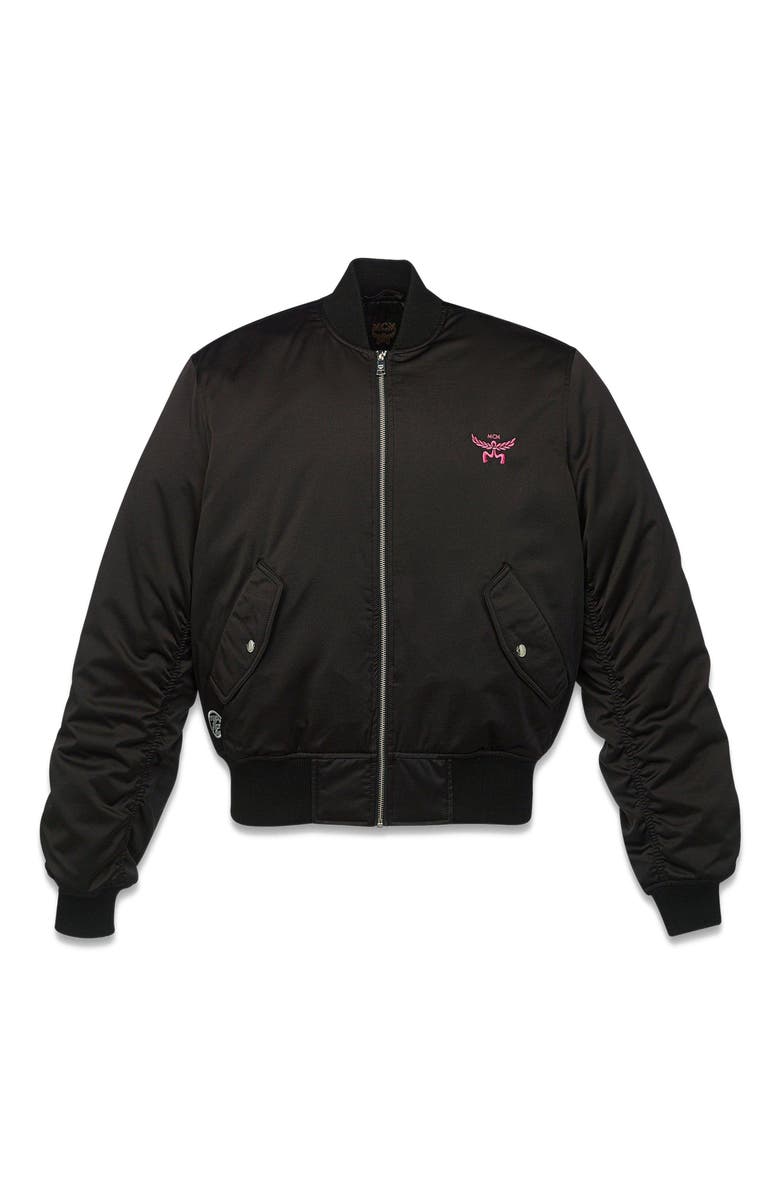 MCM x SNIPES Satin Bomber Jacket, Alternate, color,