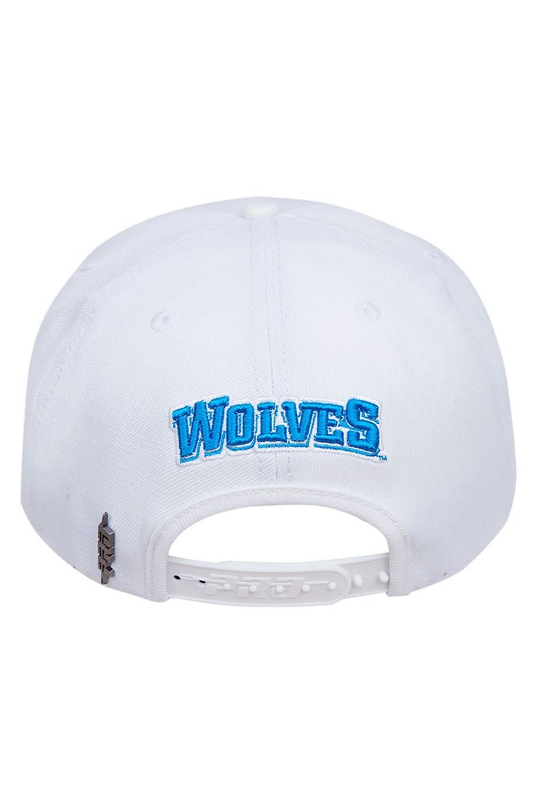 Men's Pro Standard White Cheyney Wolves  Evergreen Wool Snapback Hat, Alternate, color, White