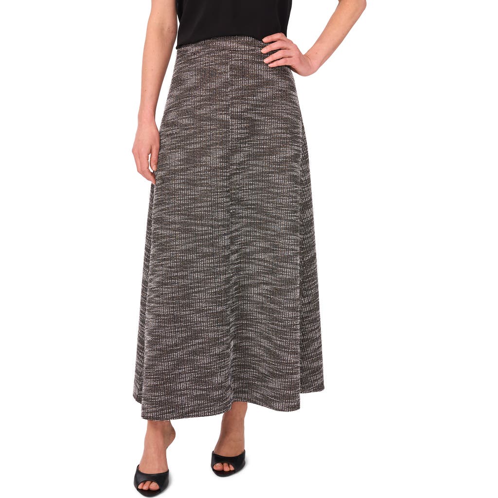 Vince Camuto Tweed Maxi Skirt In Brown